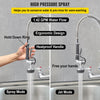 VEVOR Commercial Kitchen Pre-rinse Faucet Tap Spray Arm Sink Pedestal Faucet 8"