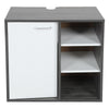 Under Sink Bathroom Cabinet Cupboard Organizer Unit With Door & Storage Shelves