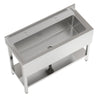 Stainless Steel Sink Commercial Restaurant Kitchen Prep Storage Shelf Basin 47in