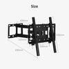 Tilt & Swivel TV Wall Bracket Mount For Samsung LG 26 32 40 43 49 50 55 inch