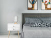 Bedside Table Nightstand Cabinets with 2 Drawers Bedroom Furniture Storage MDF