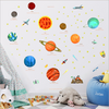 9 Planet Outer Space Wall Sticker Kids Bedroom Mural Decals Solar System Decor