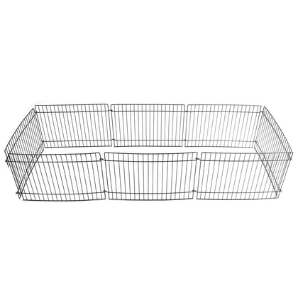 Small Folding Pet Dog 8 Panel Garden Guinea Pig Hamster Metal Fence Cage
