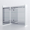 LED Bathroom Mirror Cabinet with Lights Bluetooth Shaver Socket Storage Cupboard