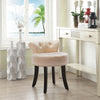 Ice Velvet Dressing Table Chair Vanity Makeup Stool Pouffe Footstool Piano Seat