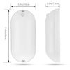 14W MOTION PIR Sensor Light Flush Wall Mounted Oval Bulkhead Light 6500K Outdoor