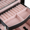 3 Layers Vanity Case Beauty Box Make up Jewelry Cosmetic Nail Storage Box Case
