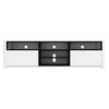 White High Gloss TV Unit with Soundbar Shelf/ TV Cabinet/ TV Stand/ Storage Unit