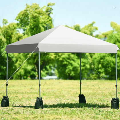 8 FT Pop Up Canopy Tent Straight Leg Beach Shelter UV Fire Resistant Waterproof