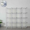 16-Cube Plastic Wardrobe Cupboard Organizer Storage Clothes Closet Shoes Rack UK