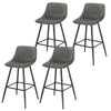 1/2/4er Barstool Breakfast Kitchen Metal+Velvet Counter Bar Chair Faux Bar Stool