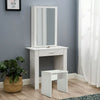 Dressing Table Stool Makeup Desk Bedroom Vanity W/ Slide Lager Mirror Drawer UK