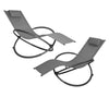 Rocking Sun Lounger Chair Garden Recliner Outdoor Relaxing Chair Zero Gravity