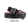Leather Men's Belts New Buckle Trouser Sizes Coffee Brown Black Jeans Belts