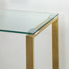 Tempered Glass Console Table Stainless Steel Chrome Legs Living Room Furniture