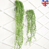 Artificial Hanging Plant Fake Vine Ivy Succulents String of Pearls Home Decor UK