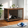 XL Wooden Puppy Cage Furniture Style Dog Crate End Table Pet Kennel House w/Door