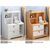 Bedside Tables NightStand Cabinet Storage with Lockable Drawers keys Bedroom