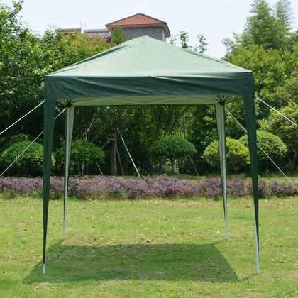 2x2M Pop up Gazebo Waterproof Marquee Canopy Garden Wedding Party Tent Green