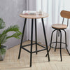Bar Table Wooden Round High Seat Industrial Breakfast Dining Bistro Cafe Table