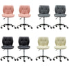 2x Cushioned Computer Desk Office Chair Chrome Legs Lift Swivel Adjustable Small
