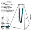 VEVOR Yoga Swing Stand Hammock Aerial Silk Kit 551.15 lbs Load Yoga Frame Green