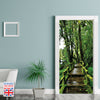 Greenery Way - Self-adhesive Good Quality Door Mural 90cm Width UK door Size