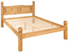 Corona Double Bed 4ft6 Low Foot End Mexican Solid Pine Frame Bedroom Furniture