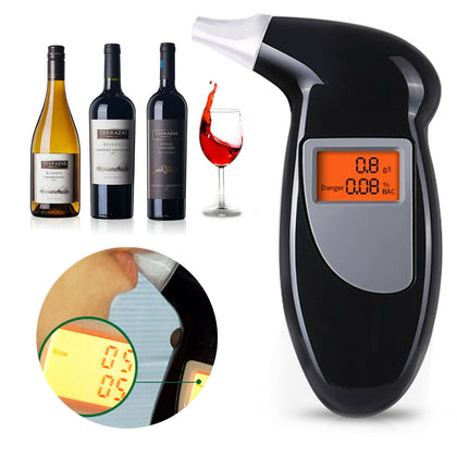 Police Breath Alcohol Tester Self Digital Analyzer Detector Breathalyser UK Sell