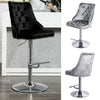 Crushed Velvet Bar Stools Gas Lift Breakfast Barstool Swivel Chairs Kitchen Pub