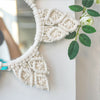 Boho Art Wall Hanging Mirror Cotton Rope Woven Macrame Flower Tapestry Crafts UK