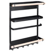 Kitchen Magnetic Organiser Rack Fridge Side Shelf Spice Storage Holder w/ Hooks