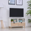 99cm TV Stand Media Unit Cabinet w/ Shelves Drawers Storage Centre White