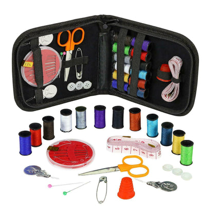 Portable Travel Small Home Sewing Kit Case Needle Thread Scissor Mini Set