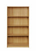 4 Tier Bookcase Tall Display Shelving Storage Unit Wood Furniture Oak