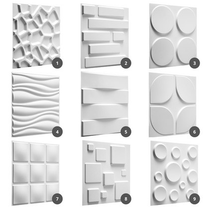 12pcs 50cmx50cm 3D Wall Panels Decorative Wall Ceiling Tiles Cladding Wallpaper