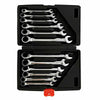 12 Ratchet Spanner Tool Set 8-19mm Ratcheting Wrench Spanners Garage Chrome Case