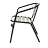 Aluminium Chrome Bistro Table Square Round Stacking Chair Cafe Outdoor Furniture