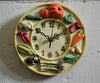 Wall Clock Kitchen School Office Home Shabby Chic wood effect Decor Quartz 23cm