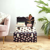 Storage Trunks Set of 2 Chest Polka-Dot Velvet Rose Gold Case Box Organiser