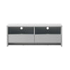 Modern TV Unit Cabinet Stand 120cm Media 2 Drawers + Shelf Grey