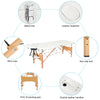 Mondeer 2/3 Folding Portable Lightweight Massage Table Salon Beauty Tattoo Couch