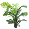 2 x Artificial Palm Tree Green Fake Decorative Plant Indoor Outdoor Garden w/Pot