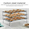 3X Stackable Metal Wire Cake Bread Biscuit Baking Cooling Tray Rack Kitchen Tool