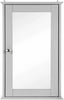 Bathroom Wall Cabinet Single Mirror Door Cupboard Grey Wood