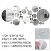 48PCS Acrylic 3D Mirror Effect Tile Wall Stickers Room Decor Art Bathroom DIY