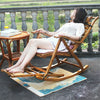 Natural Bamboo Outdoor Garden Decor Patio Deck Pool Chair Seat Sun Lounger Eco-f