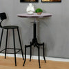 Adjustable Tall Bar Table Vintage Breakfast Bar Island Retro High Dining Tables