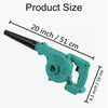 21V 6000mAh Cordless Garden Yard Leaf Snow Blower Air Vacuum Lightweight 2-in-1