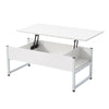 Lift Up Top Coffee Tables with Hidden Storage Metal Frame Leg Modern Tea Table